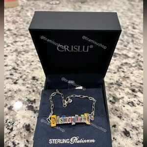 NEW Crislu X Disney Disneyland Marquee Bracelet with Autograph